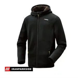 سویشرت زیپدار پارکساید مشکی -کلاه دار