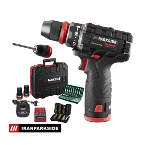 دریل شارژی چکشی براشلس45 نیوتن پارکساید PSBSAP 12 A1
